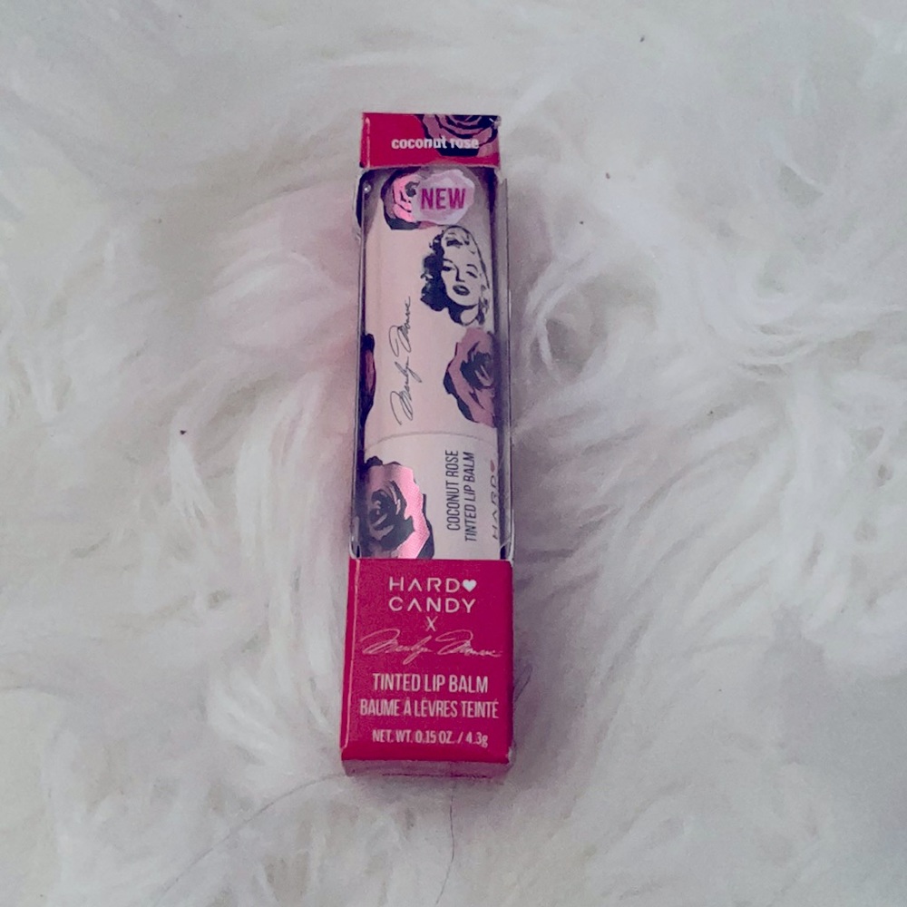 Hard candy tinted lip balm
